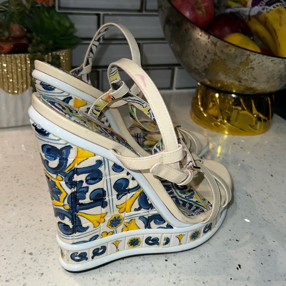 Dolce Gabbana Majolica wedges